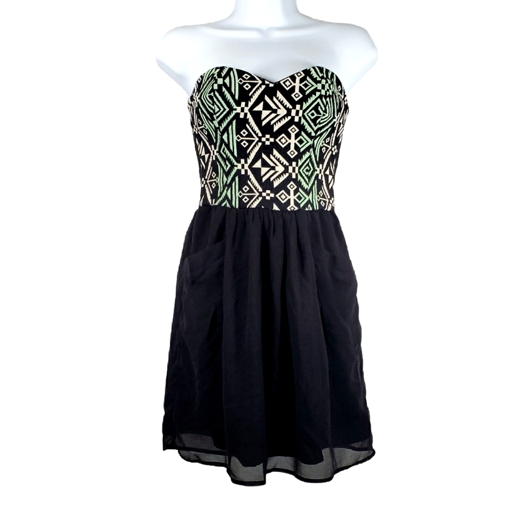 Sugarlips Strapless Southwest Print Dress XS